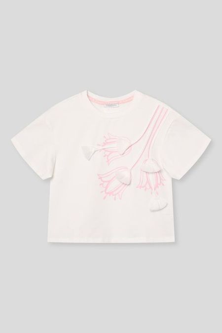 Футболка хлопковая с декором Choupette