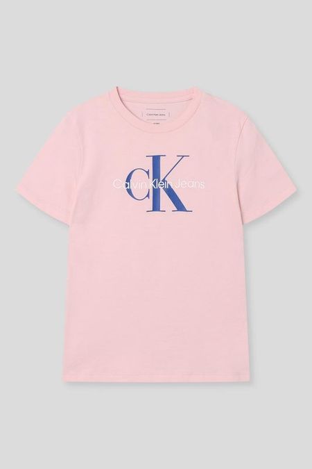 Футболка хлопковая с логотипом Calvin Klein Jeans