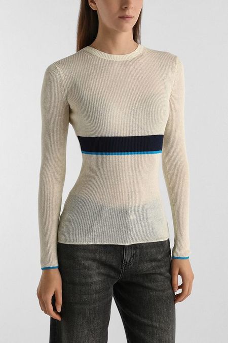 Джемпер с контрастной полосой Calvin Klein