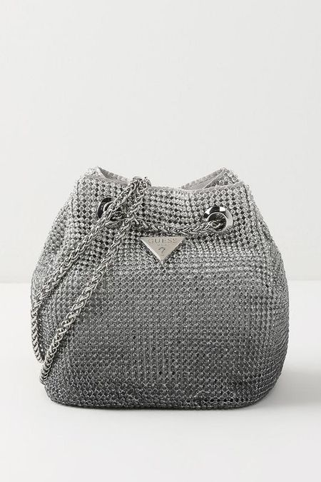 Сумка мешок со стразами Zalina Guess