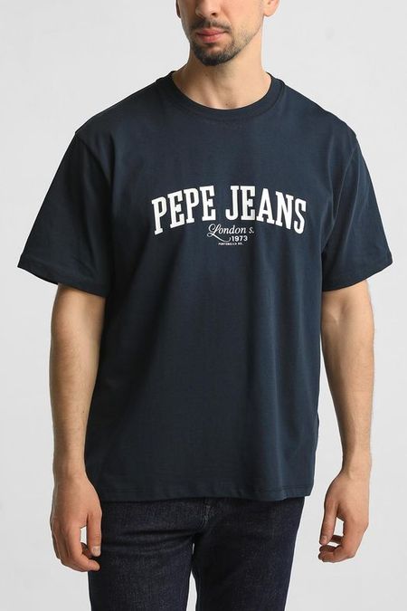 Футболка хлопковая с логотипом PEPE JEANS