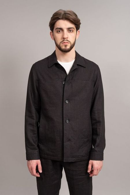Куртка льняная прямого кроя DTMD