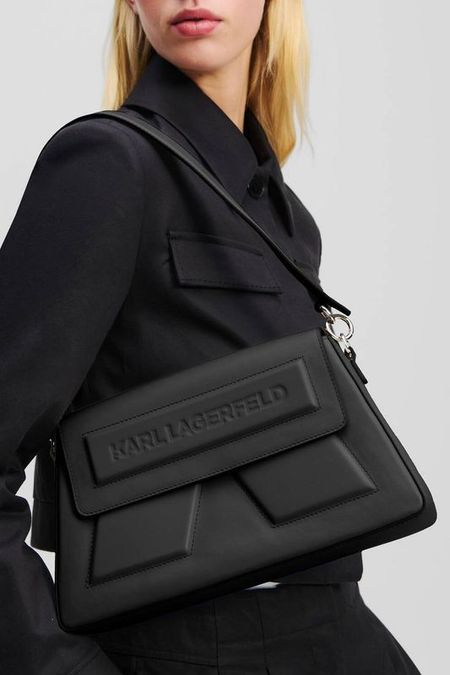 Сумка хобо кожаная Ikon Karl Lagerfeld
