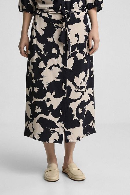 Юбка с запахом расклешенная Comma,