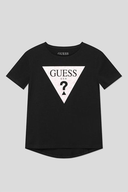 Футболка хлопковая с логотипом Guess