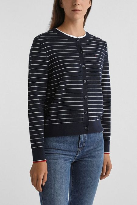 Кардиган хлопковый в полоску Tommy Hilfiger