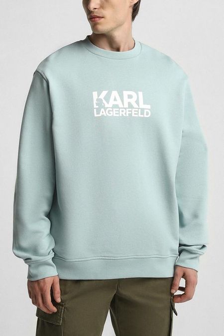 Свитшот хлопковый с логотипом Karl Lagerfeld