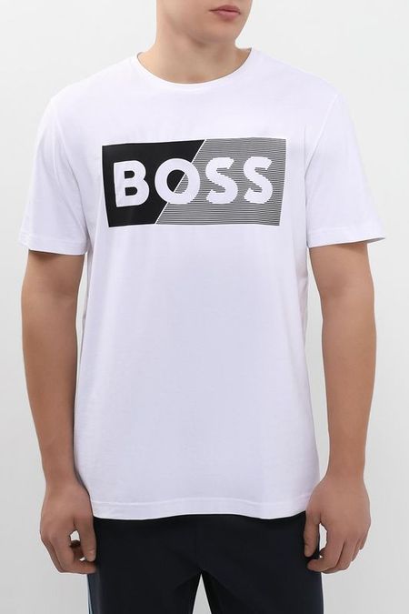 Набор из 2 хлопковых футболок с логотипом BOSS