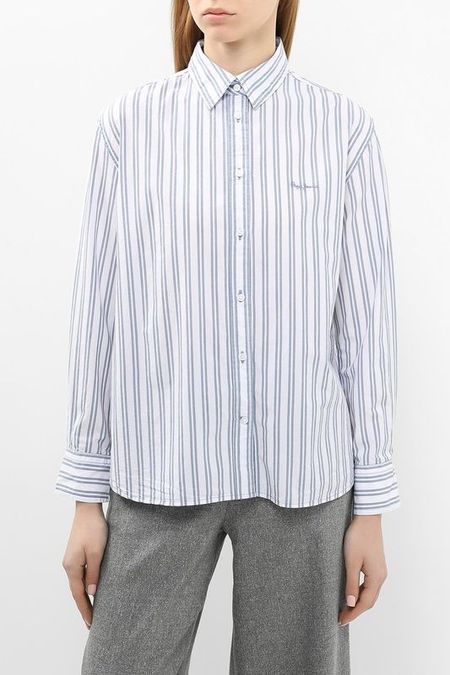 Рубашка хлопковая в полоску PEPE JEANS