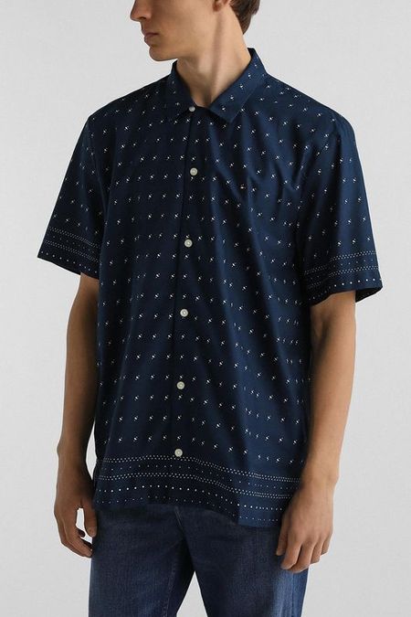 Рубашка хлопковая с коротким рукавом Tommy Hilfiger