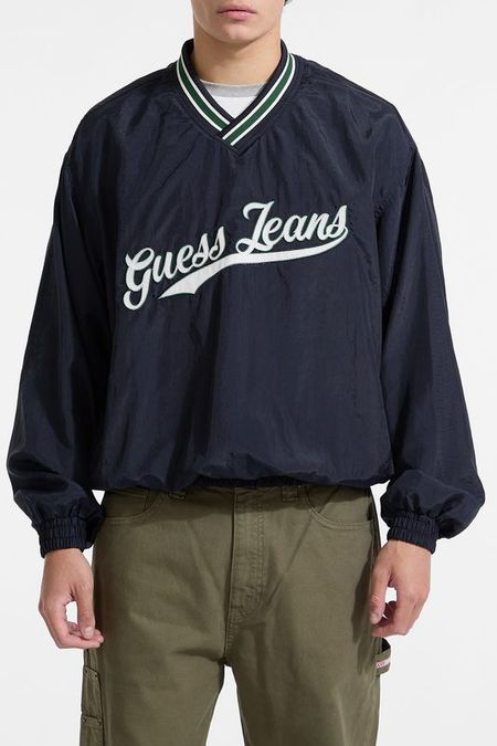 Ветровка с v-вырезом и логотипом Guess Jeans
