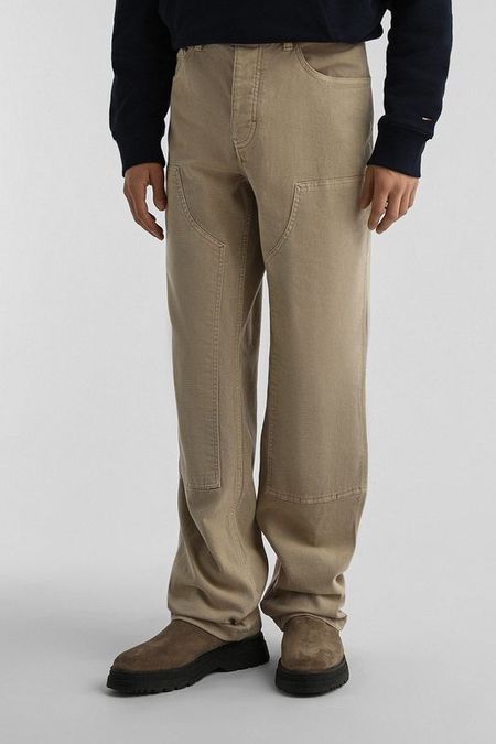 Брюки хлопковые прямого кроя Tommy Jeans