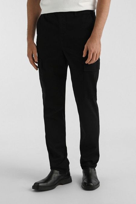Брюки хлопковые зауженного кроя Calvin Klein