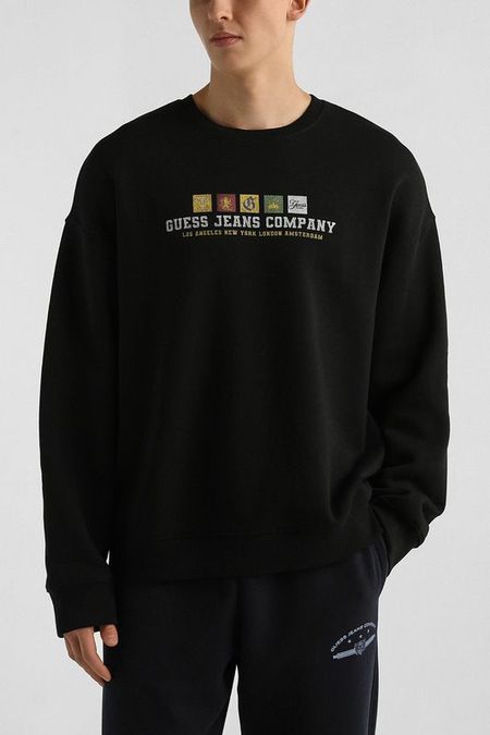 Свитшот хлопковый с принтом Guess Jeans