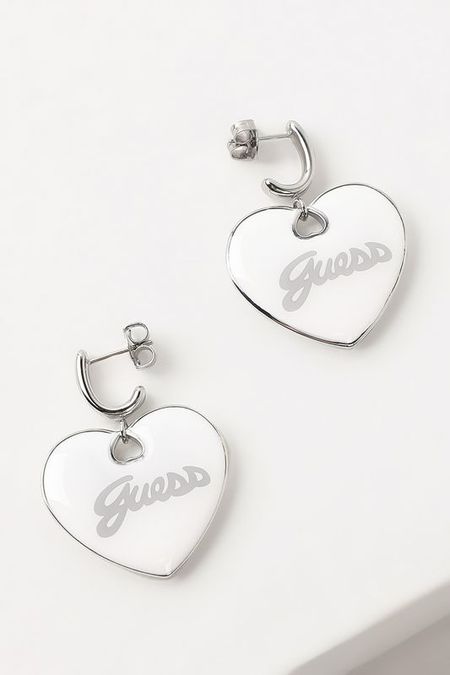 Серьги-пусеты с логотипом Guess
