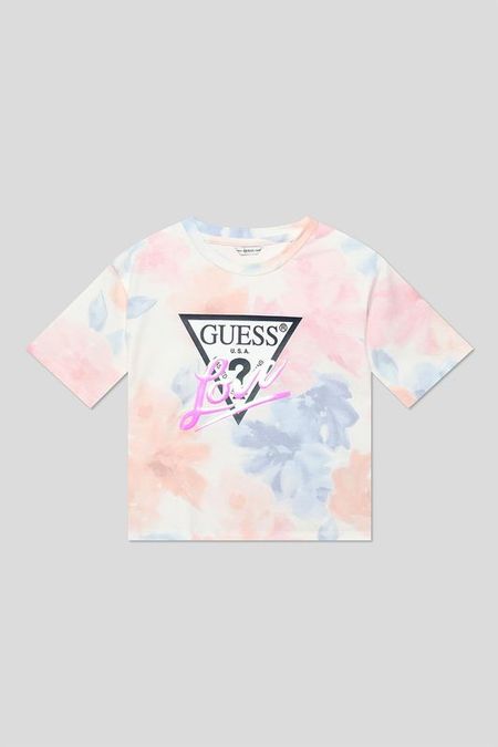 Футболка хлопковая с логотипом Guess