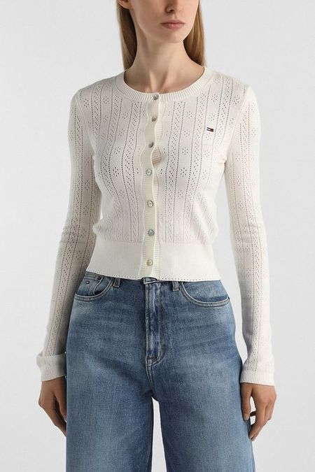 Кардиган вязаный текстурный Tommy Jeans