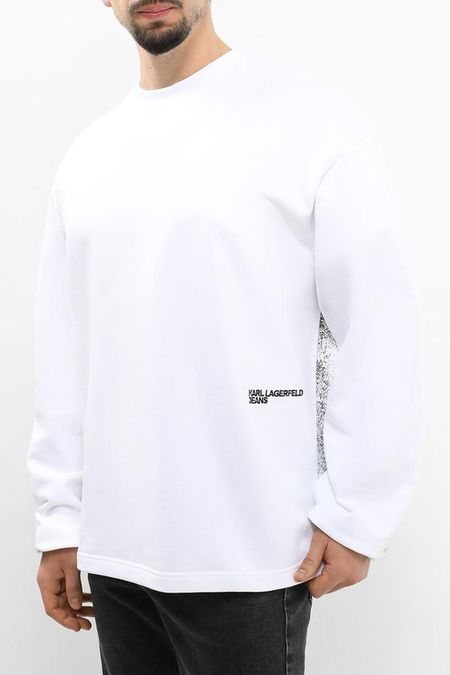 Свитшот хлопковый с логотипом Karl Lagerfeld Jeans
