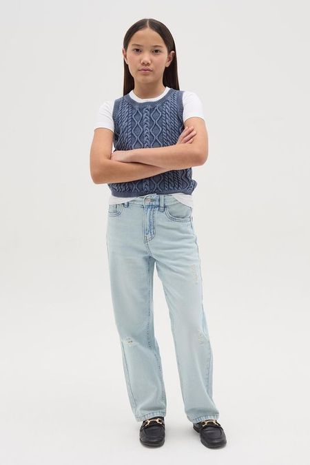 Джинсы рваные зауженные Republic of Denim