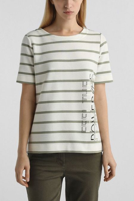 Футболка хлопковая в полоску Gerry Weber