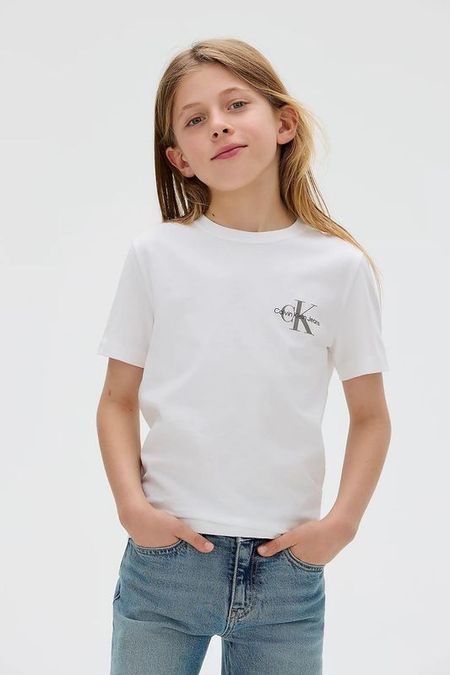 Футболка хлопковая с логотипом Calvin Klein Jeans