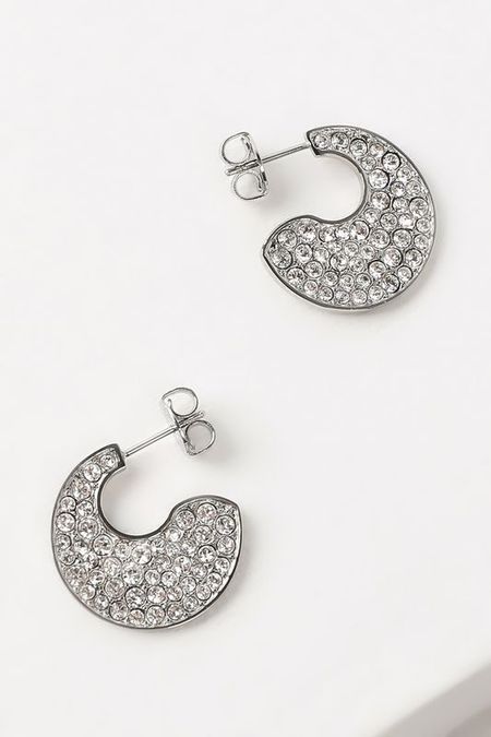 Серьги с кристаллами Guess