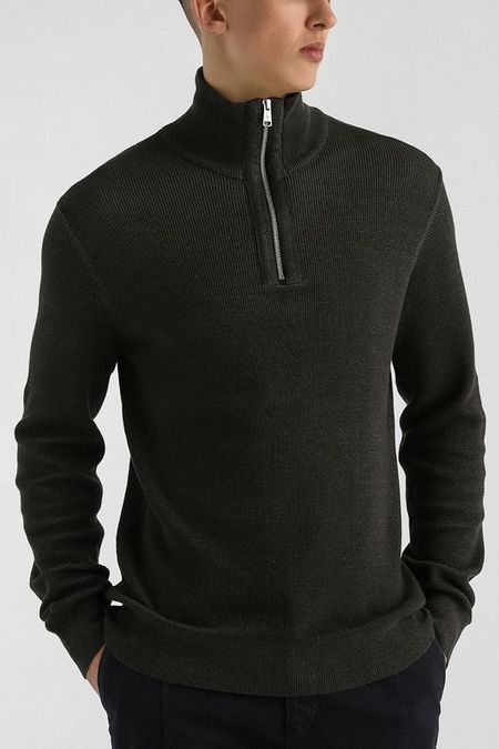 Джемпер хлопковый с воротником на молнии Marc O'Polo