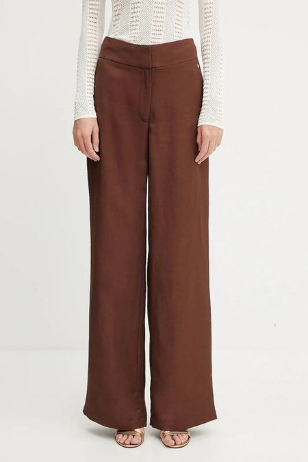 Брюки из смесового льна свободного кроя Marciano by Guess