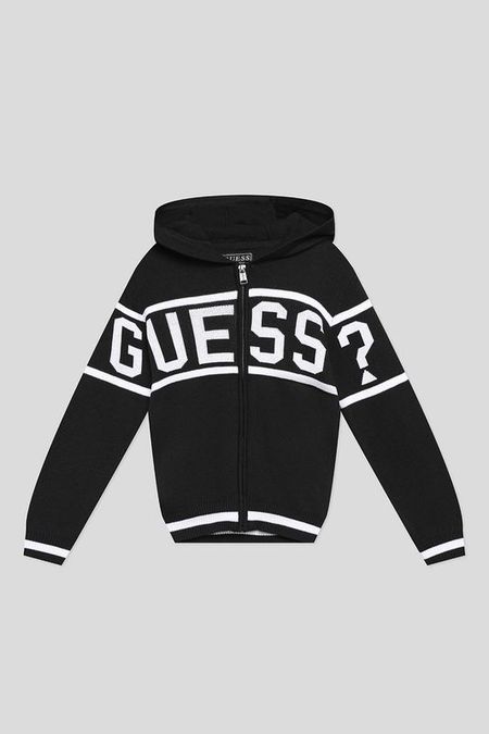 Кардиган хлопковый с капюшоном Guess