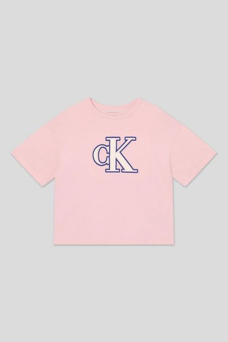Футболка хлопковая с логотипом Calvin Klein Jeans