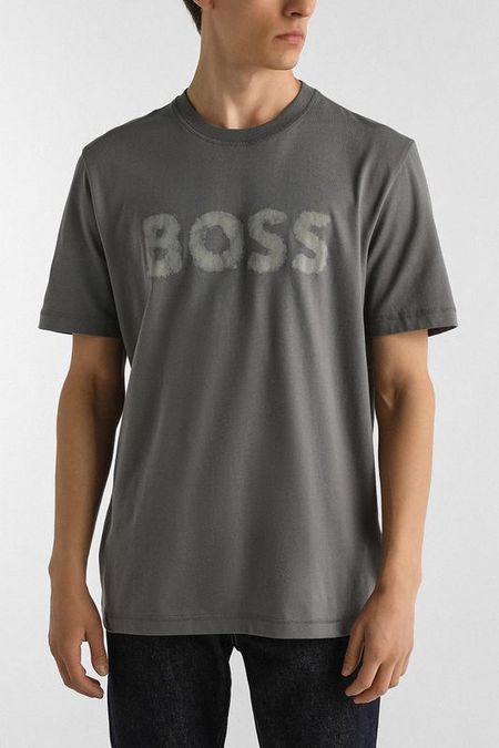 Футболка хлопковая с логотипом BOSS