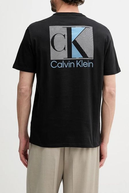 Футболка хлопковая с логотипом Calvin Klein