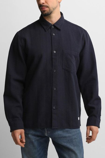 Рубашка хлопковая прямого кроя Marc O'Polo Denim