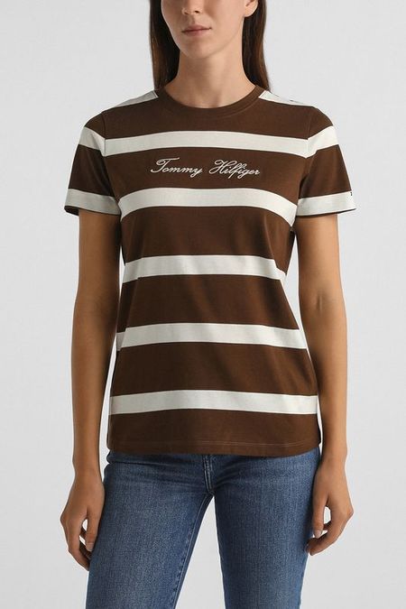 Футболка хлопковая в полоску Tommy Hilfiger