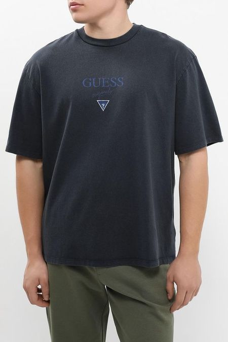 Футболка хлопковая с логотипом Guess Jeans