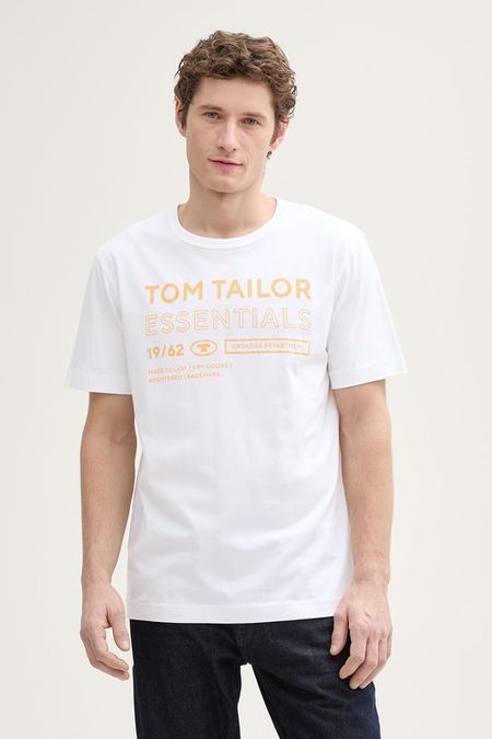 Футболка хлопковая с принтом TOM TAILOR