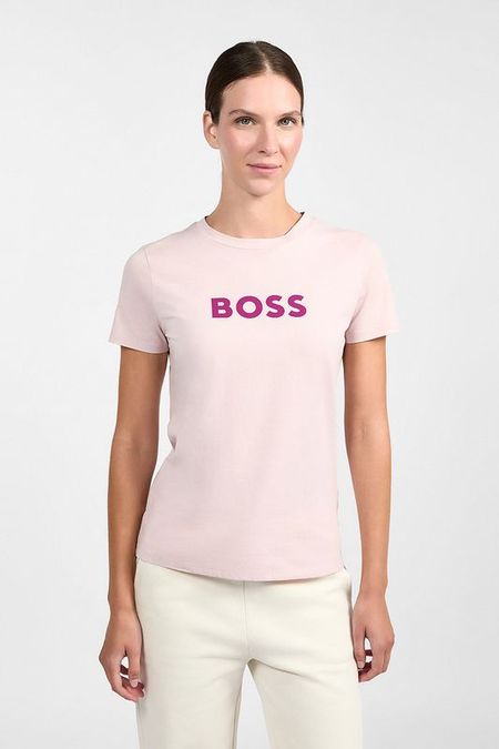 Футболка хлопковая с логотипом BOSS