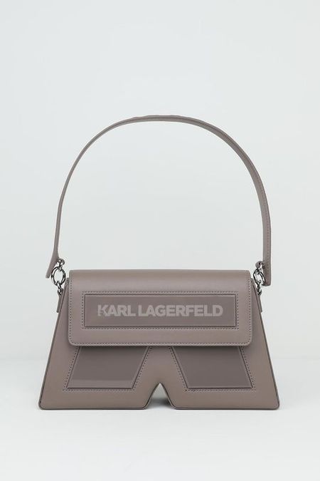 Сумка хобо кожаная с логотипом Ikon Karl Lagerfeld