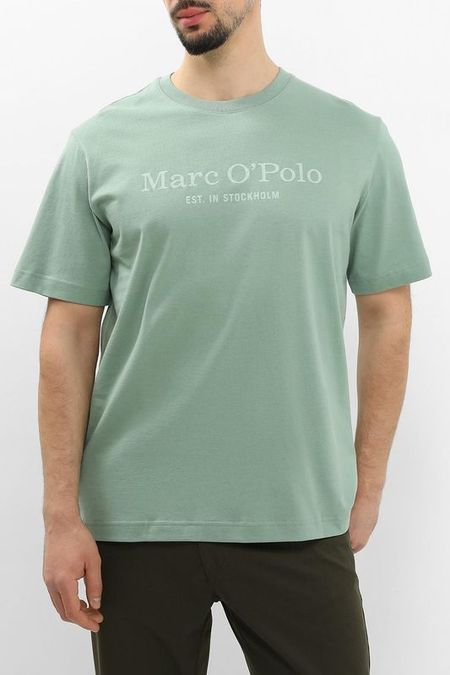 Футболка хлопковая с логотипом Marc O'Polo