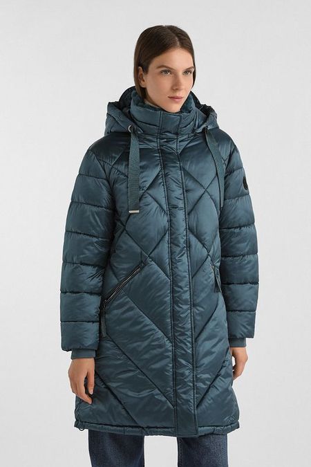 Пуховик с капюшоном удлиненный Gerry Weber