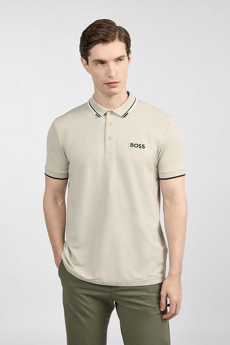 Поло из смесового хлопка BOSS