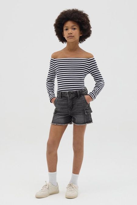 Шорты джинсовые с необработанным краем Republic of Denim
