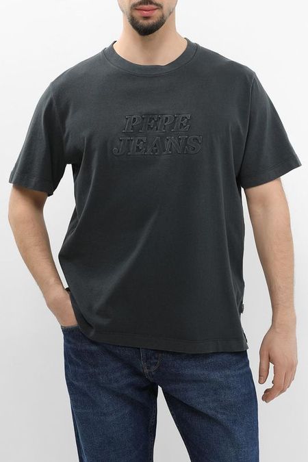 Футболка хлопковая с логотипом PEPE JEANS