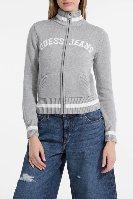 Кардиган вязаный на молнии Guess Jeans