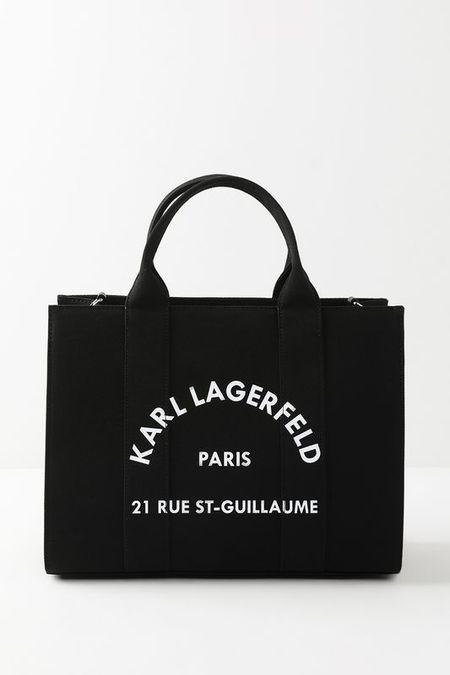 Сумка шоппер хлопковая с логотипом rue st guillaume Karl Lagerfeld