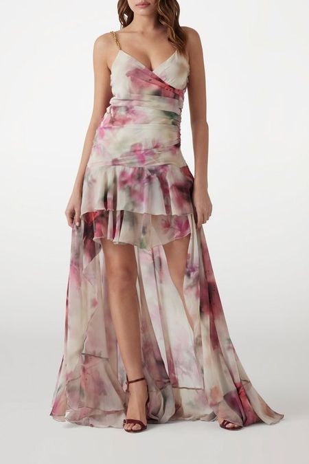 Платье асимметричного кроя с принтом Marciano by Guess