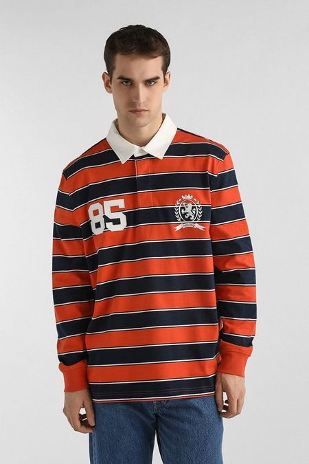 Поло хлопковое в полоску Tommy Jeans