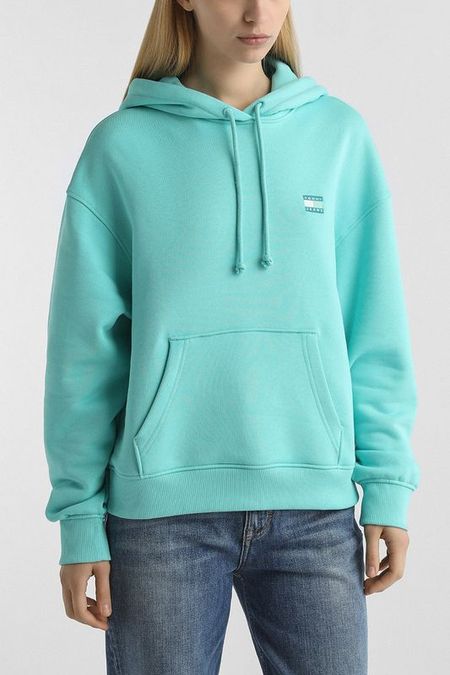 Худи хлопковое с карманом Tommy Jeans