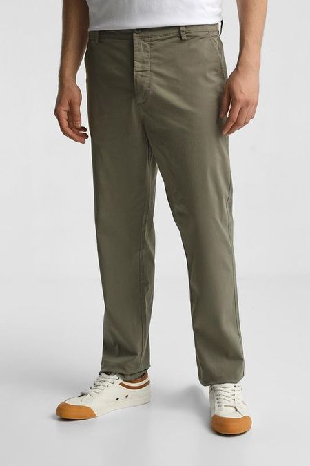 Брюки чинос хлопковые зауженного кроя PEPE JEANS
