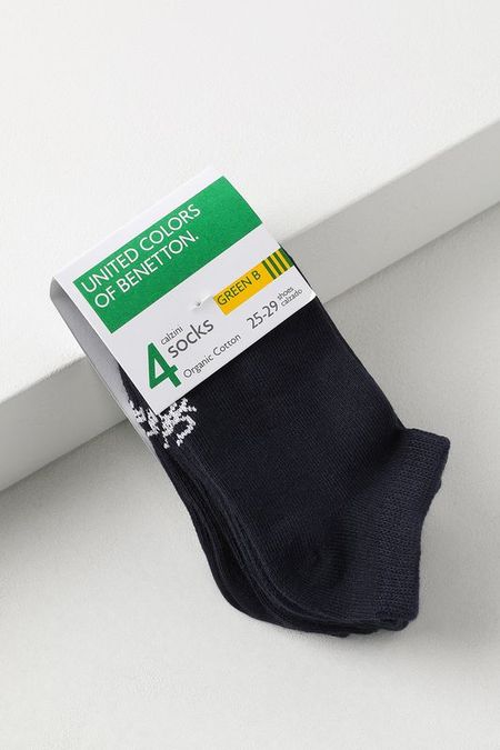 Набор из 4 пар хлопковых носков Benetton Undercolors